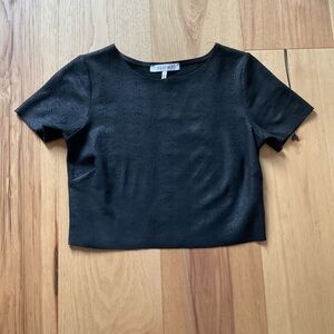 Harper Wren Black Crop Top, Size X-Small
